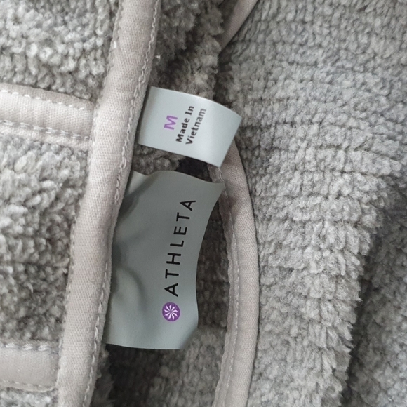 Athleta Fleece Hooded Jacket - Picture 3 of 9